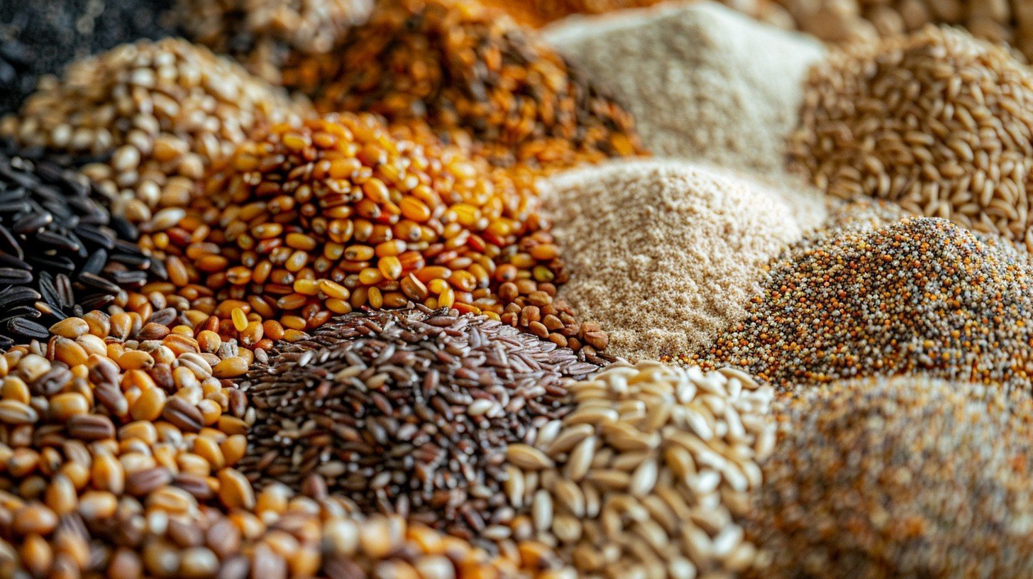 Food commodities at harvest